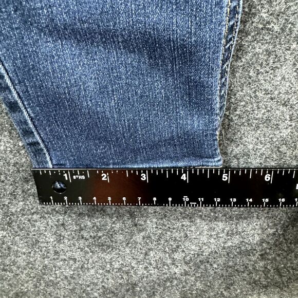 Democracy Ab Technology Jeans Women's 8 Blue Dark Wash Stretch Skinny - Picture 7 of 9